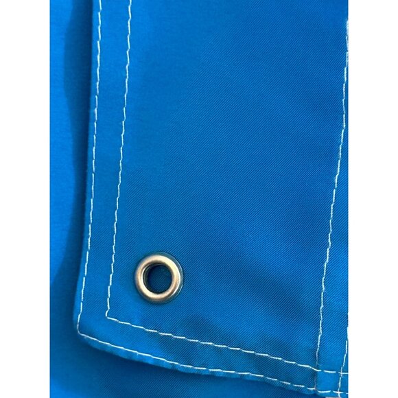 Beverly Hills Polo Club Men’s Swim Trunks M Blue White Trim Cargo Pockets Logo - Picture 10 of 16